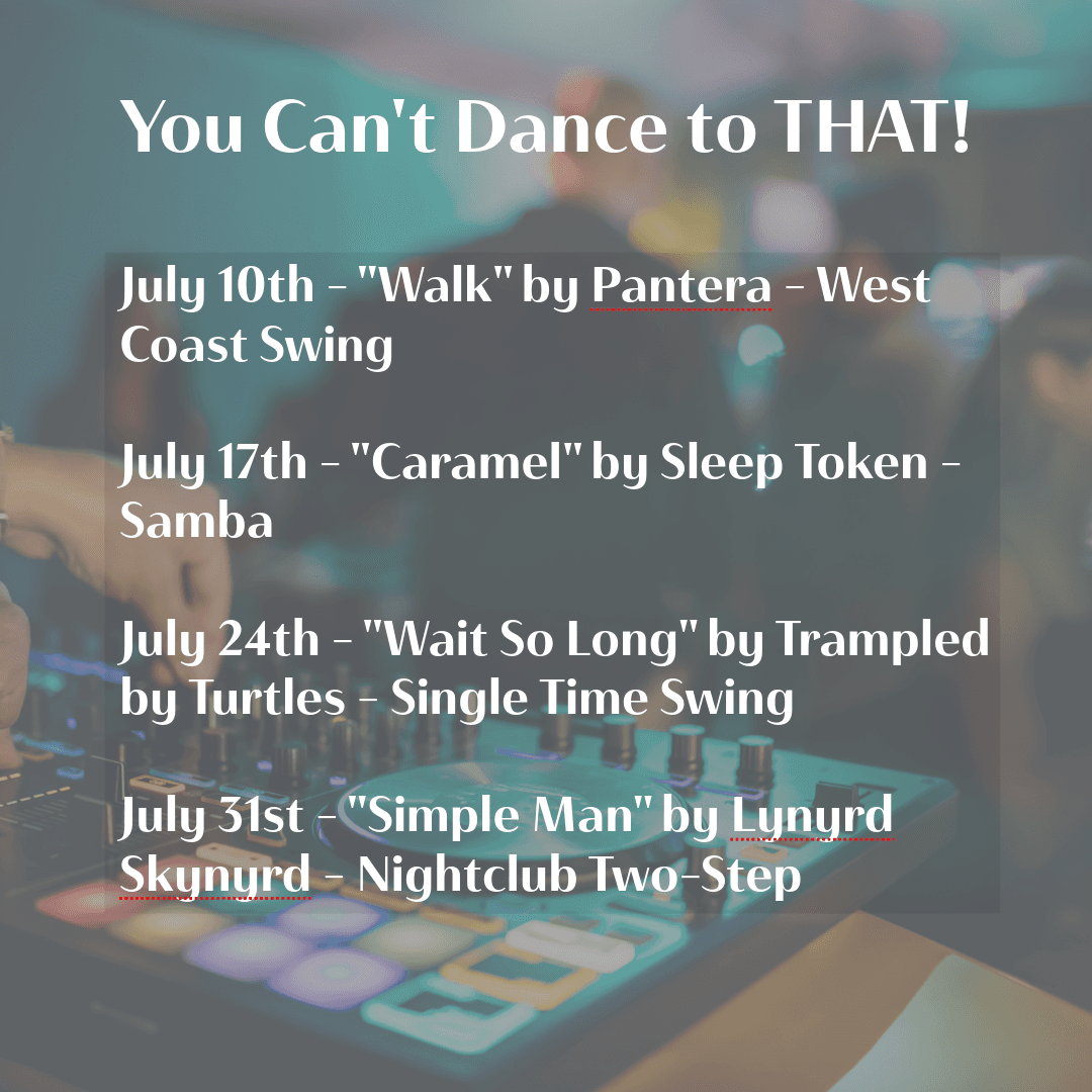 You Can't Dance to THAT! Series